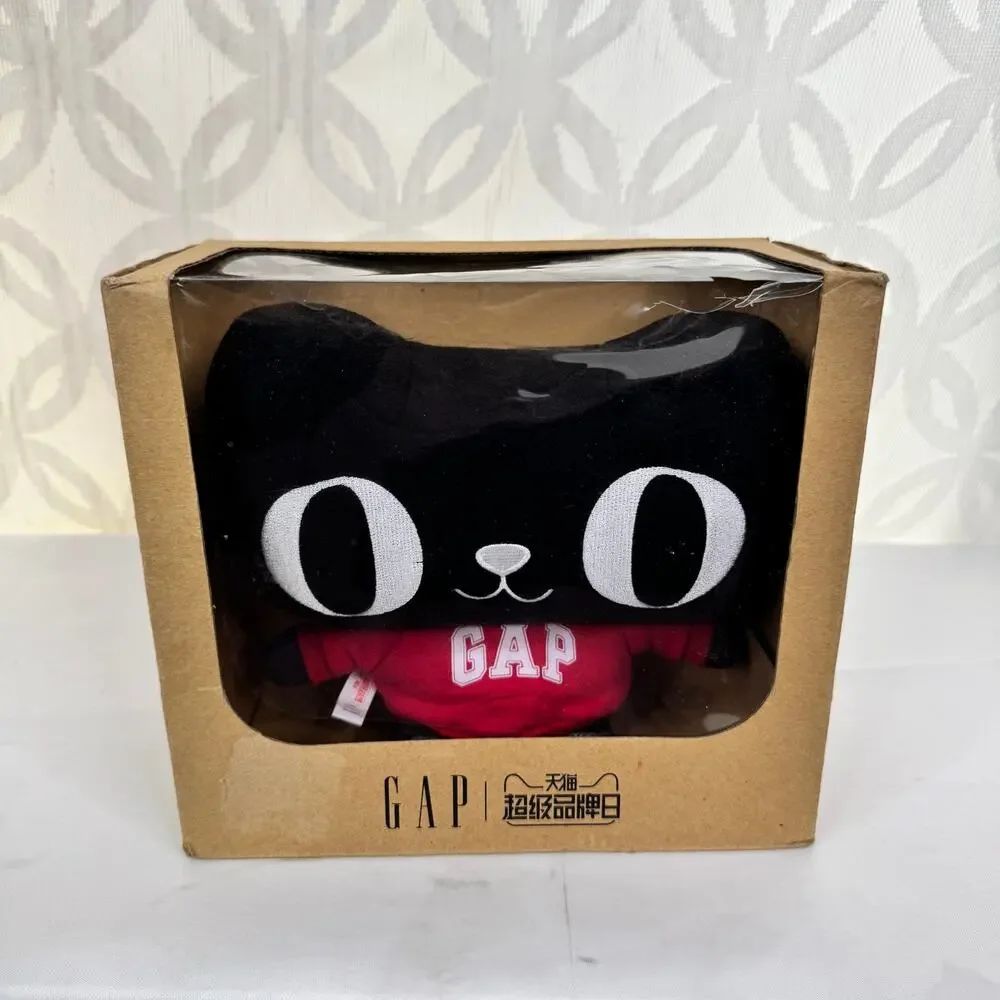 Tmall Gap Gatsby Black‎ Cat Recordable Message Plush In Red Hoodie